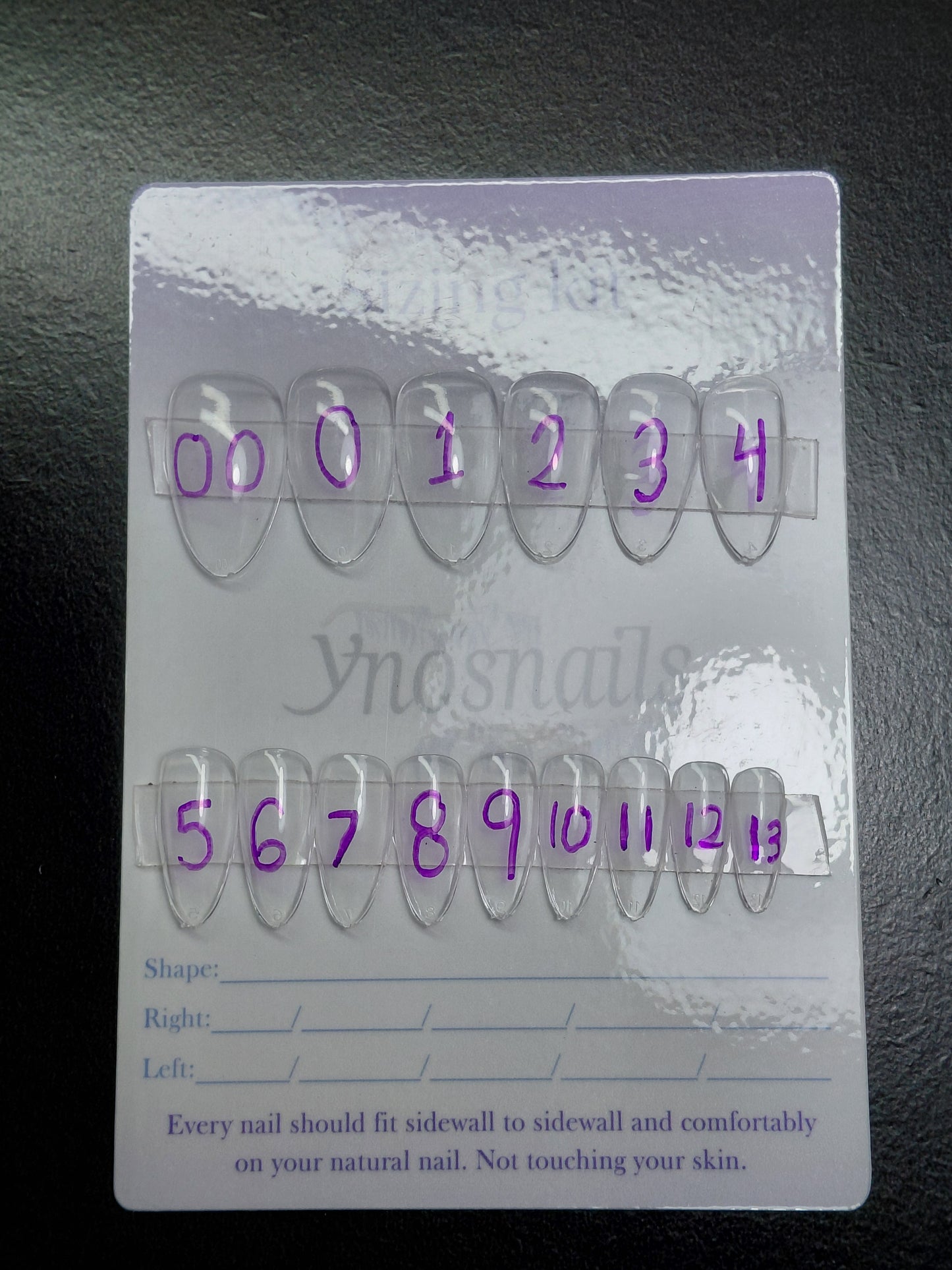 Sizing kits