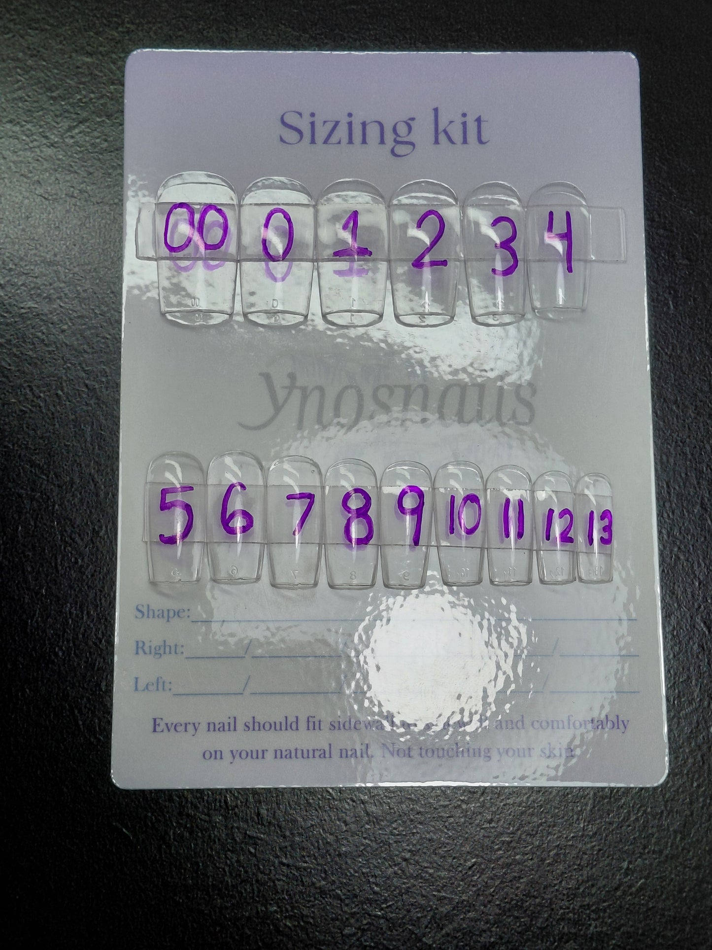 Sizing kits